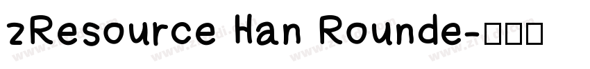 zResource Han Rounde字体转换